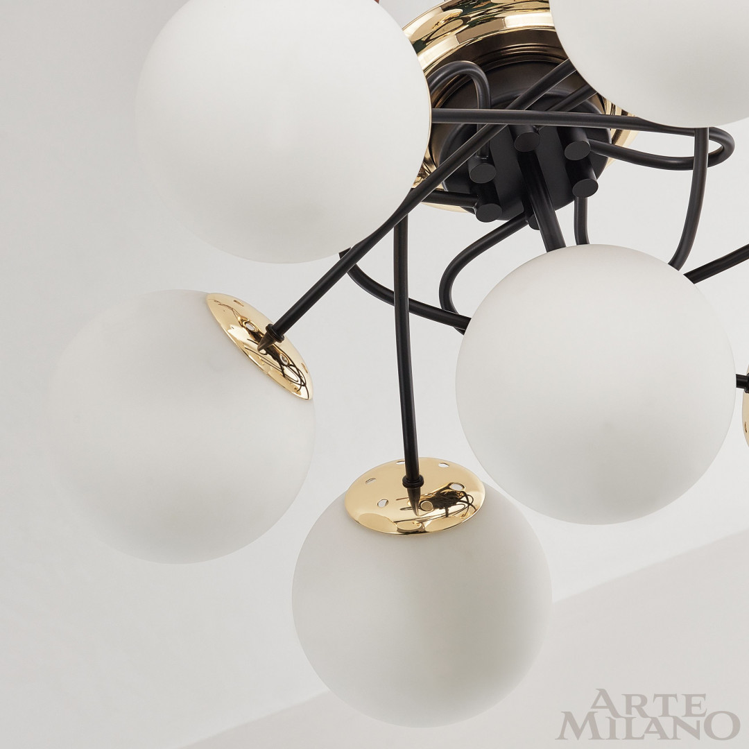 Люстра 276408/6+1 BK/GD Arte Milano