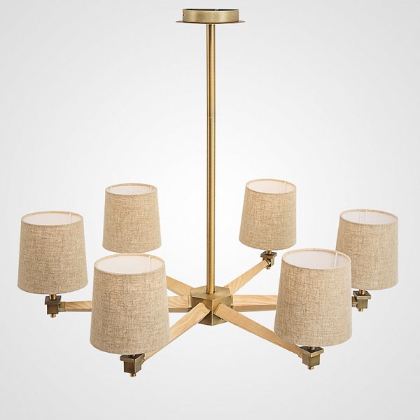 Люстра Jorgenson D85 Beige/Light wood by ImperiumLoft