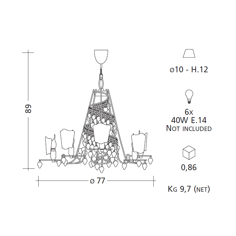 Люстра BAGA 3111