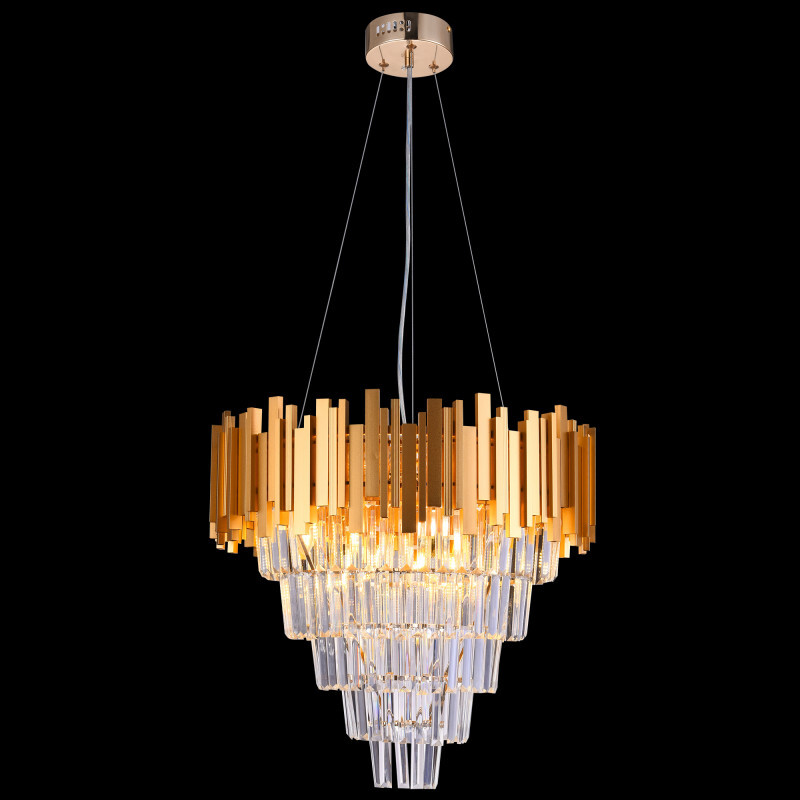 Каскадная люстра Natali Kovaltseva BELLEZZA 81427/12C GOLD