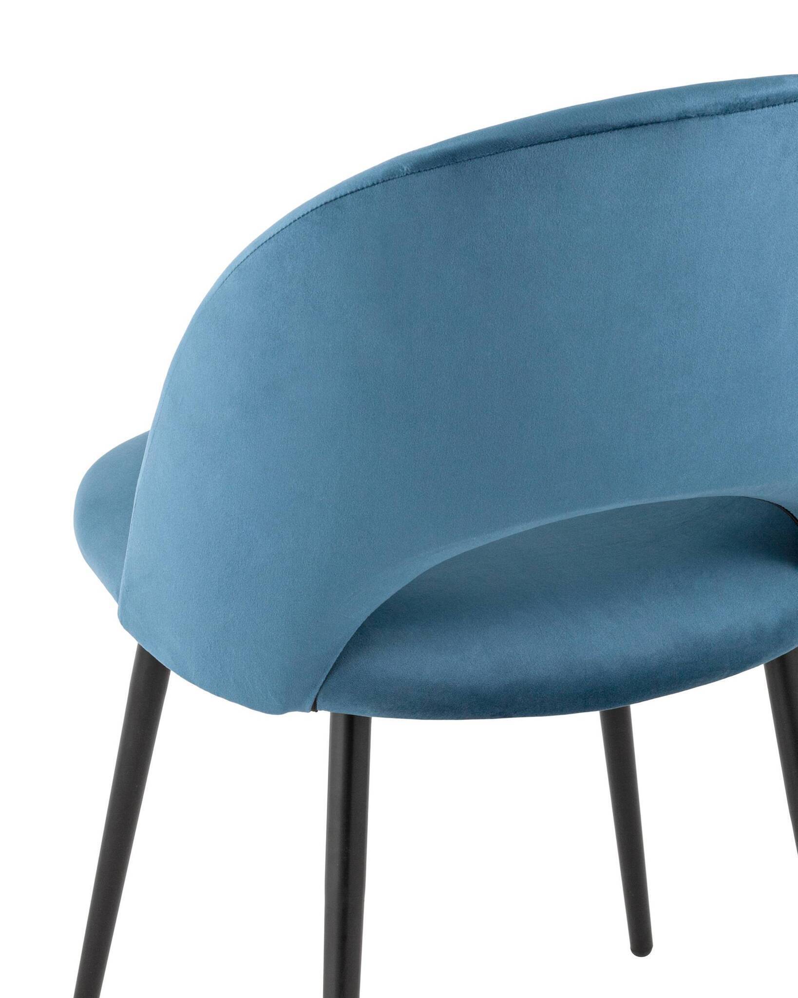 Стул Меган велюр пыльно-синий Stool Group
