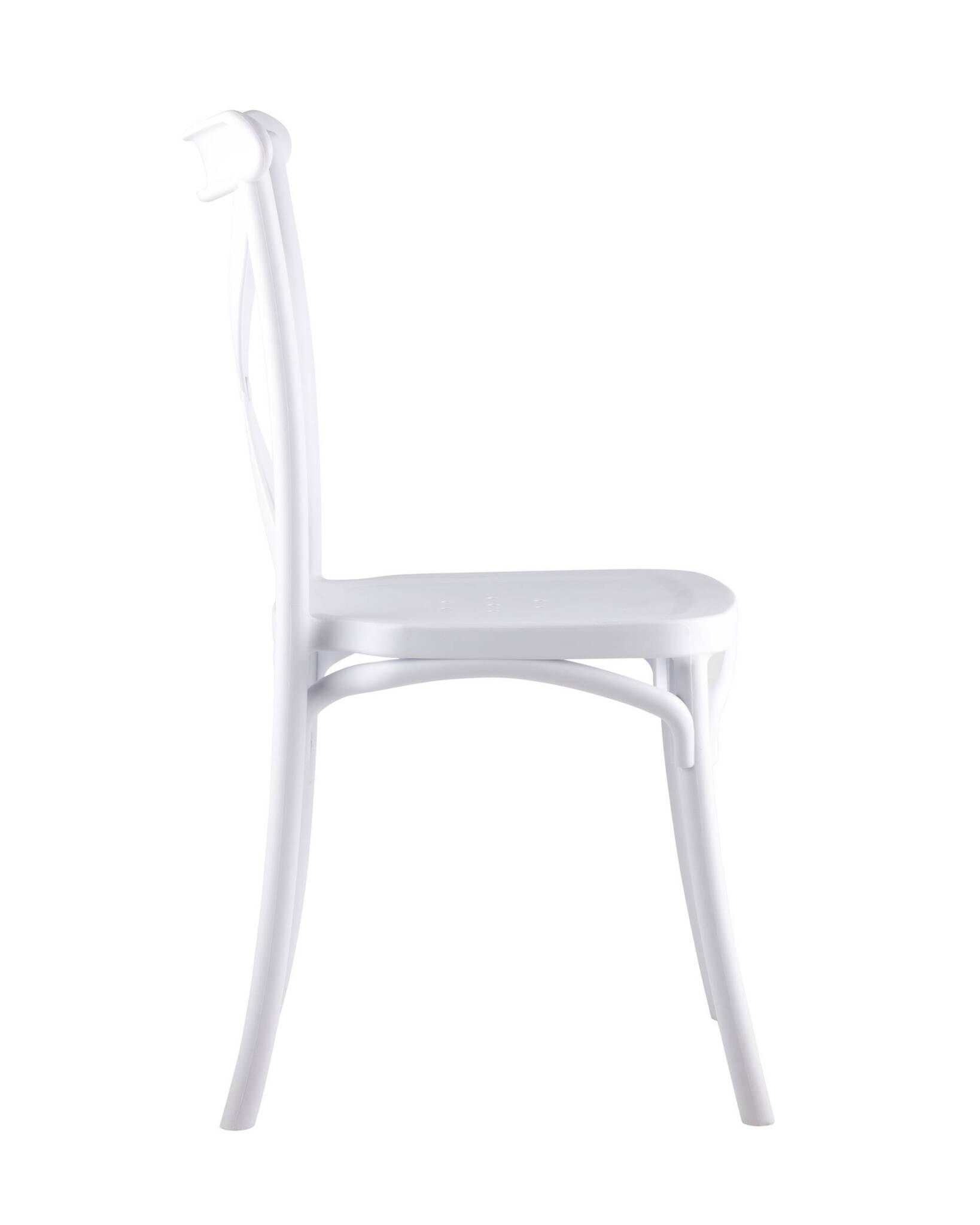 Стул Кроссбэк пластиковый белый Stool Group
