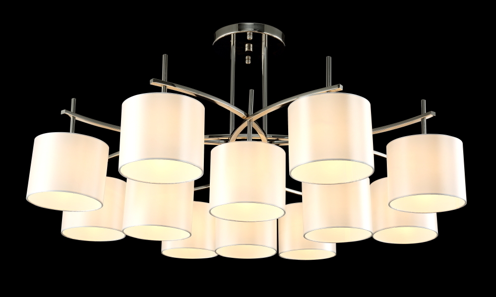 Люстра Crystal Lux SERGIO PL8+4 NICKEL