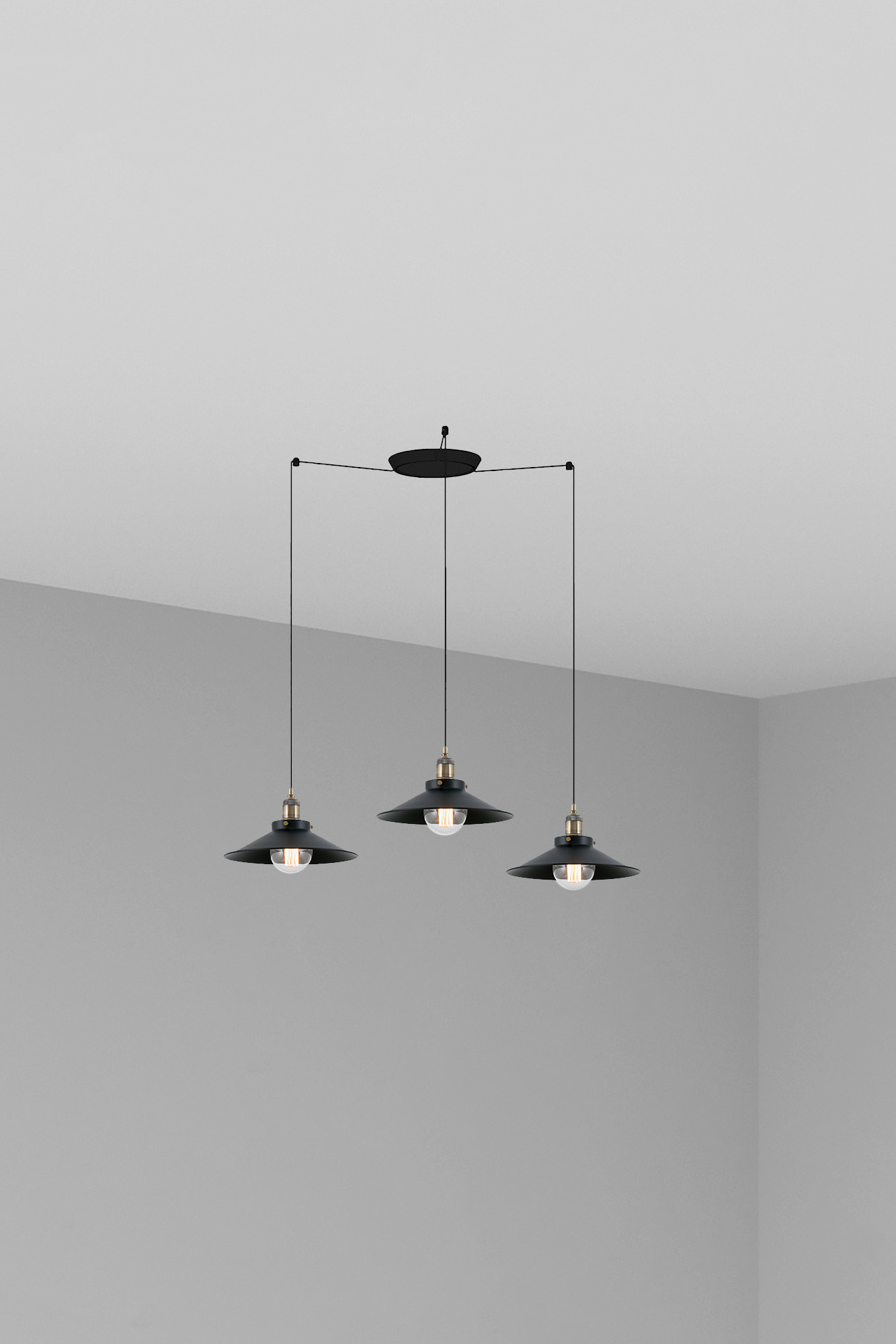 Люстра Marlin 3L черная Faro