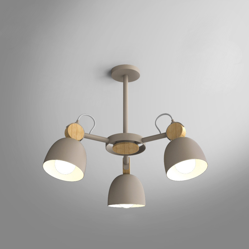 Потолочная люстр на штанге ROLLA 3 beige by ImperiumLoft