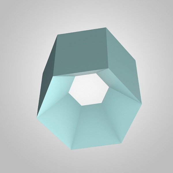 Потолочный светильник HEXAGON B H15 Blue by ImperiumLoft