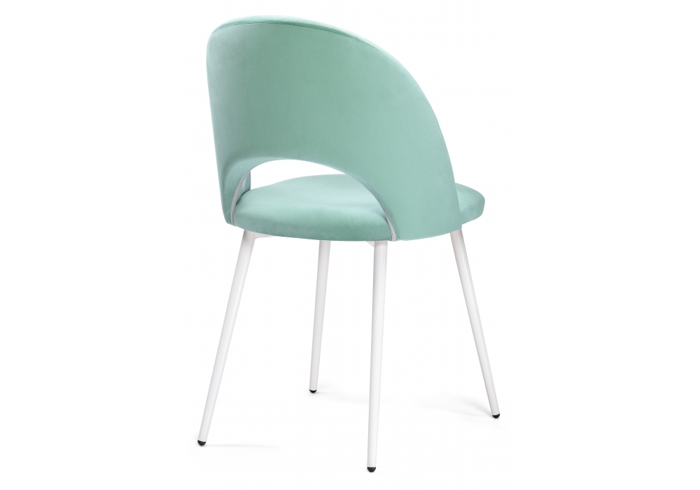 Стул Woodville Ирре confetti aquamarine / белый глянец 464199