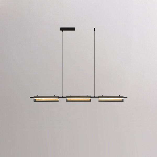 Реечный, рядный светильник SIMER LONG L126 Black by ImperiumLoft