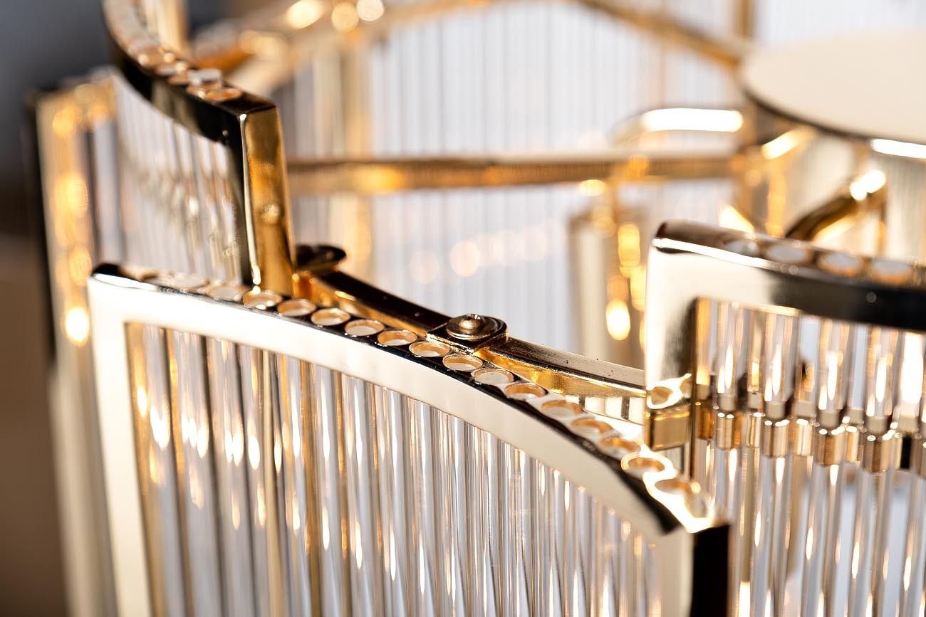 Светильник потолочный металлический золотой Garda Decor 20MD3515-5GOLD