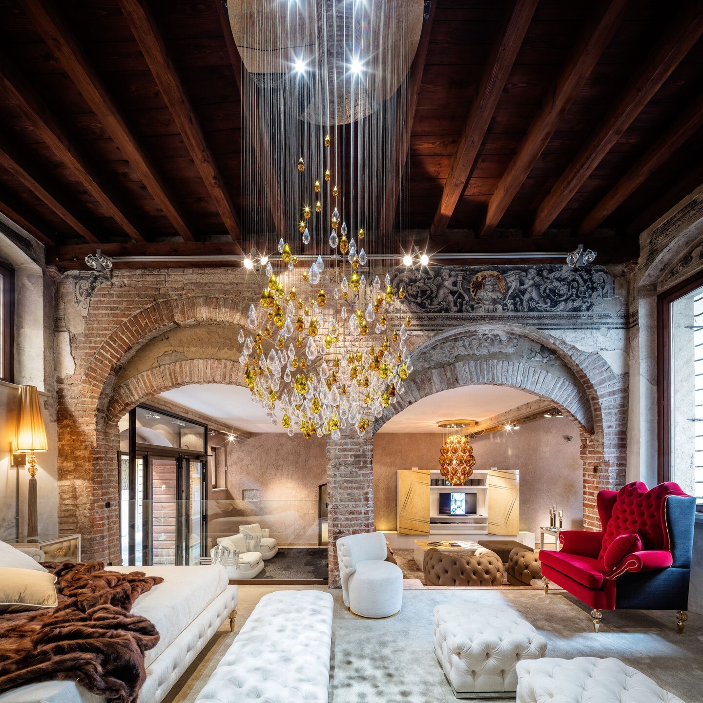 Подвесной светильник LASVIT Droplets Sculpture Large