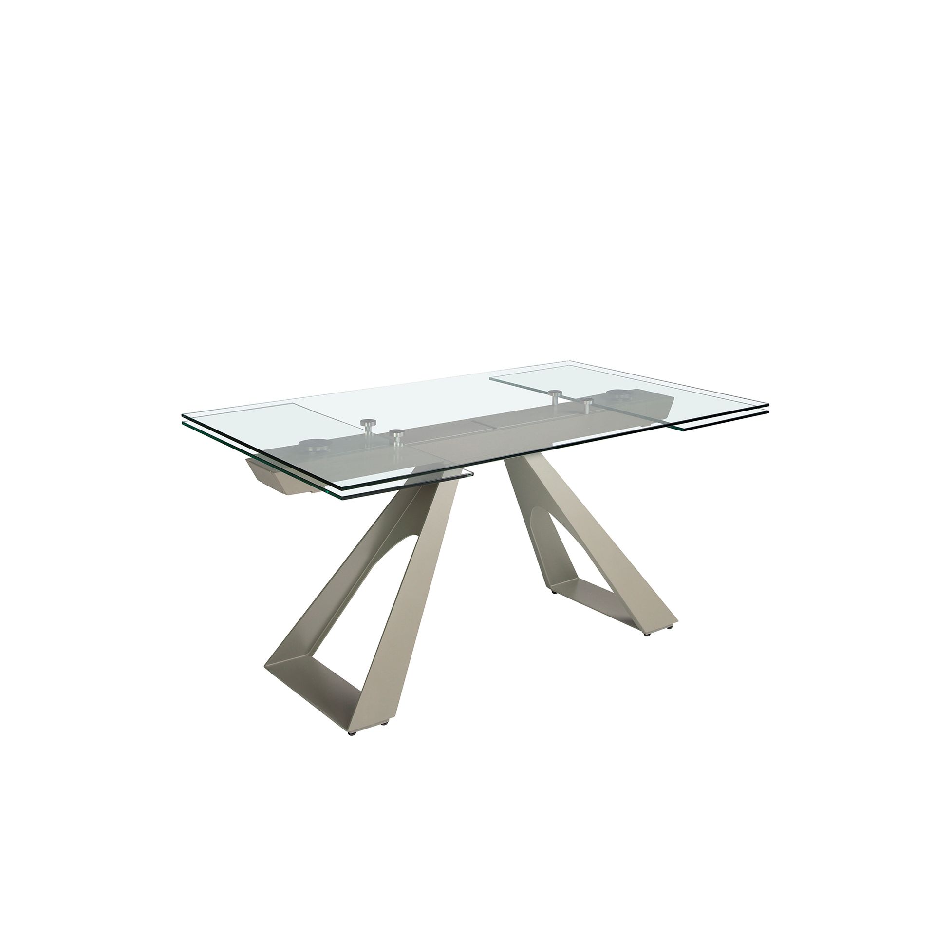 Раздвижной обеденный стол 1125/MC22052DT из закаленного стекла 160/200/240 x 90 Angel Cerda