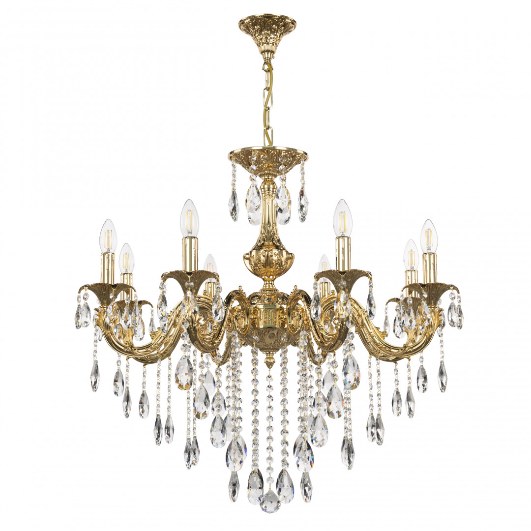 Люстра с хрустальными подвесками AL79101/8/250 B G Bohemia Ivele Crystal