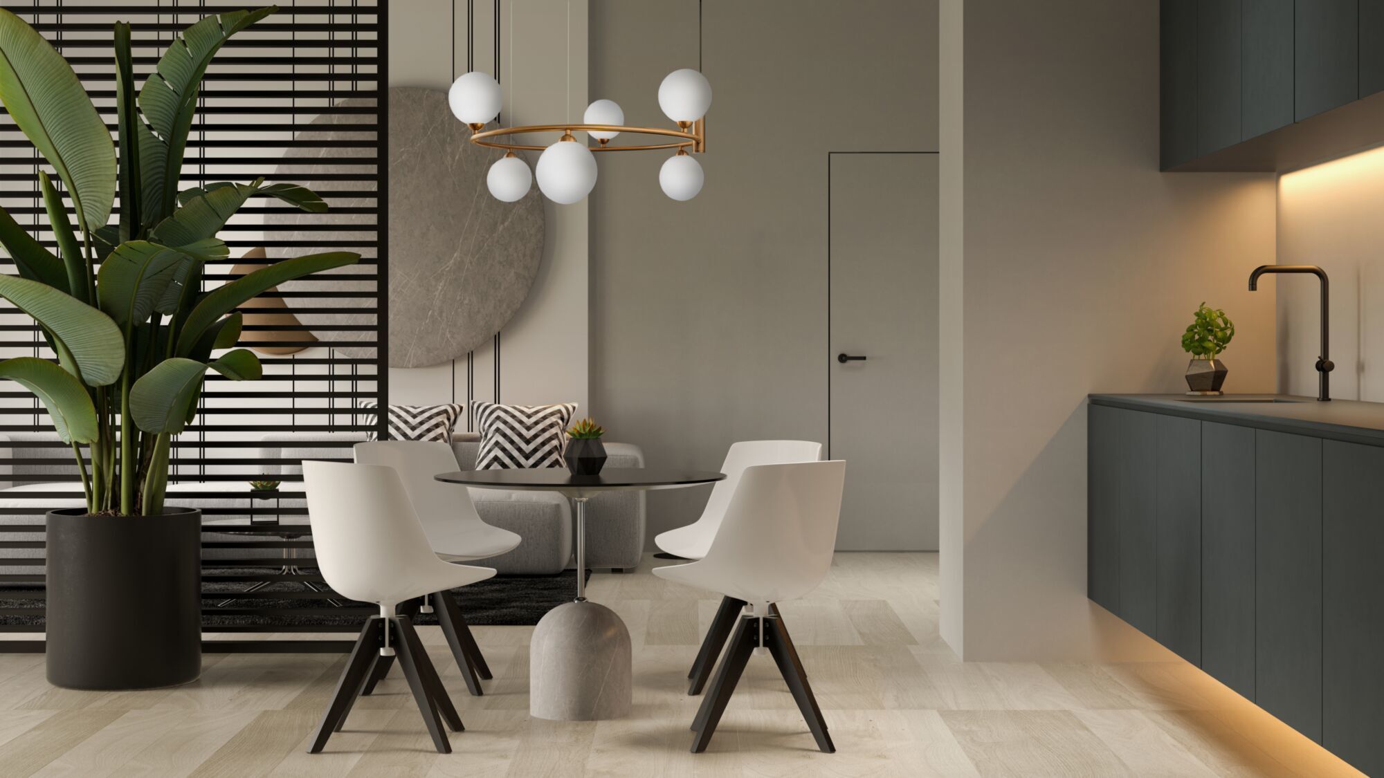 Подвесной светильник Maytoni MOD013PL-06BS