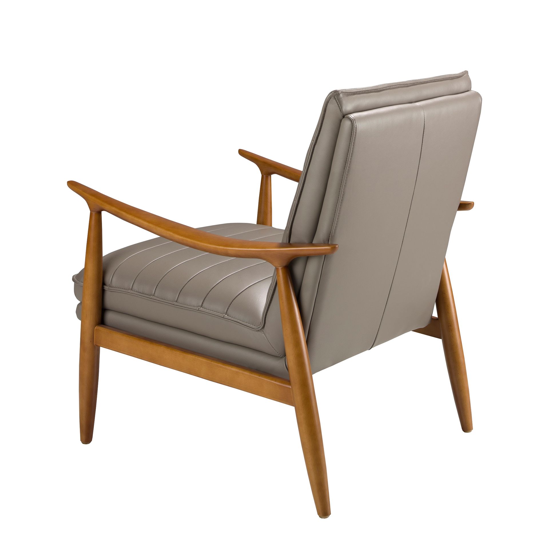 Кресло 5130/KFA1100-T541029 из серой кожи Angel Cerda