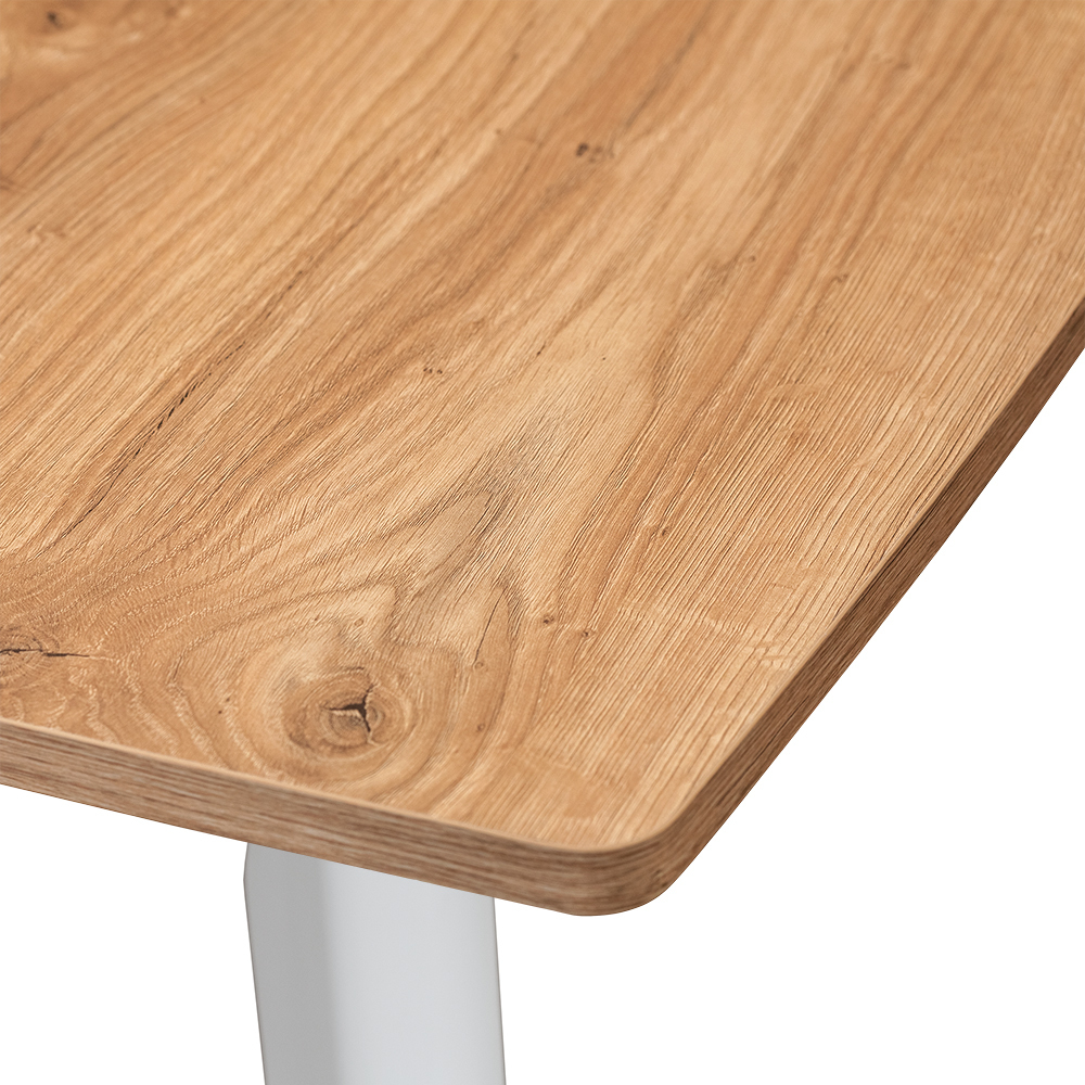 Стол Oslo 120-160 x 80см, Дуб Навара, белый Bradex Home FR 0801