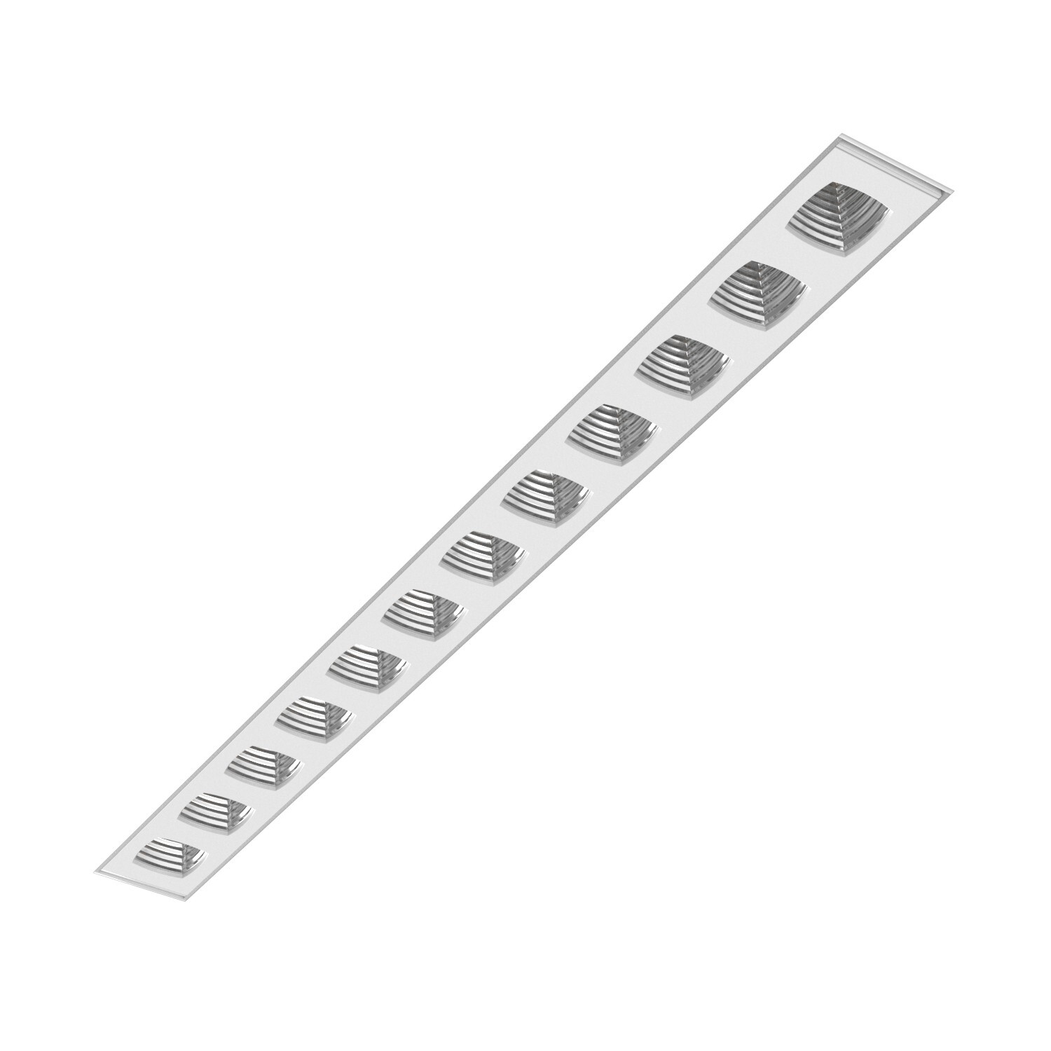 Встраиваемый светодиодный светильник Ledron Strong Style White-Silver 4000K