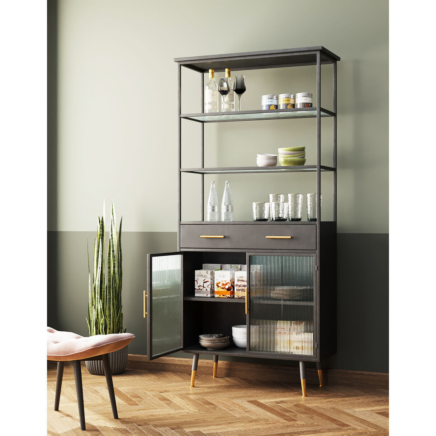 Шкаф-витрина KARE La Gomera 86107