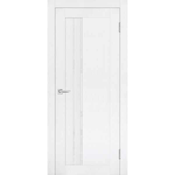 Межкомнатная дверь Graf PST-10 белоснежный лакобель белый бархат (2000 х 700)