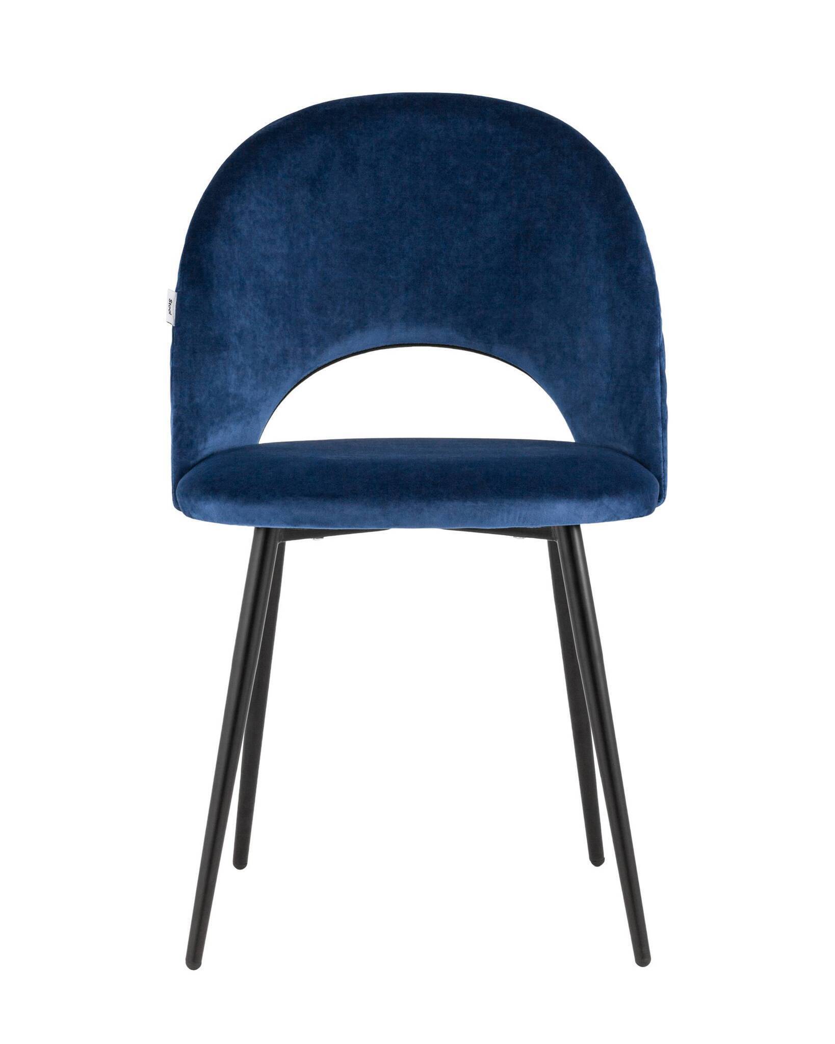 Стул Меган велюр с ромбами синий Stool Group