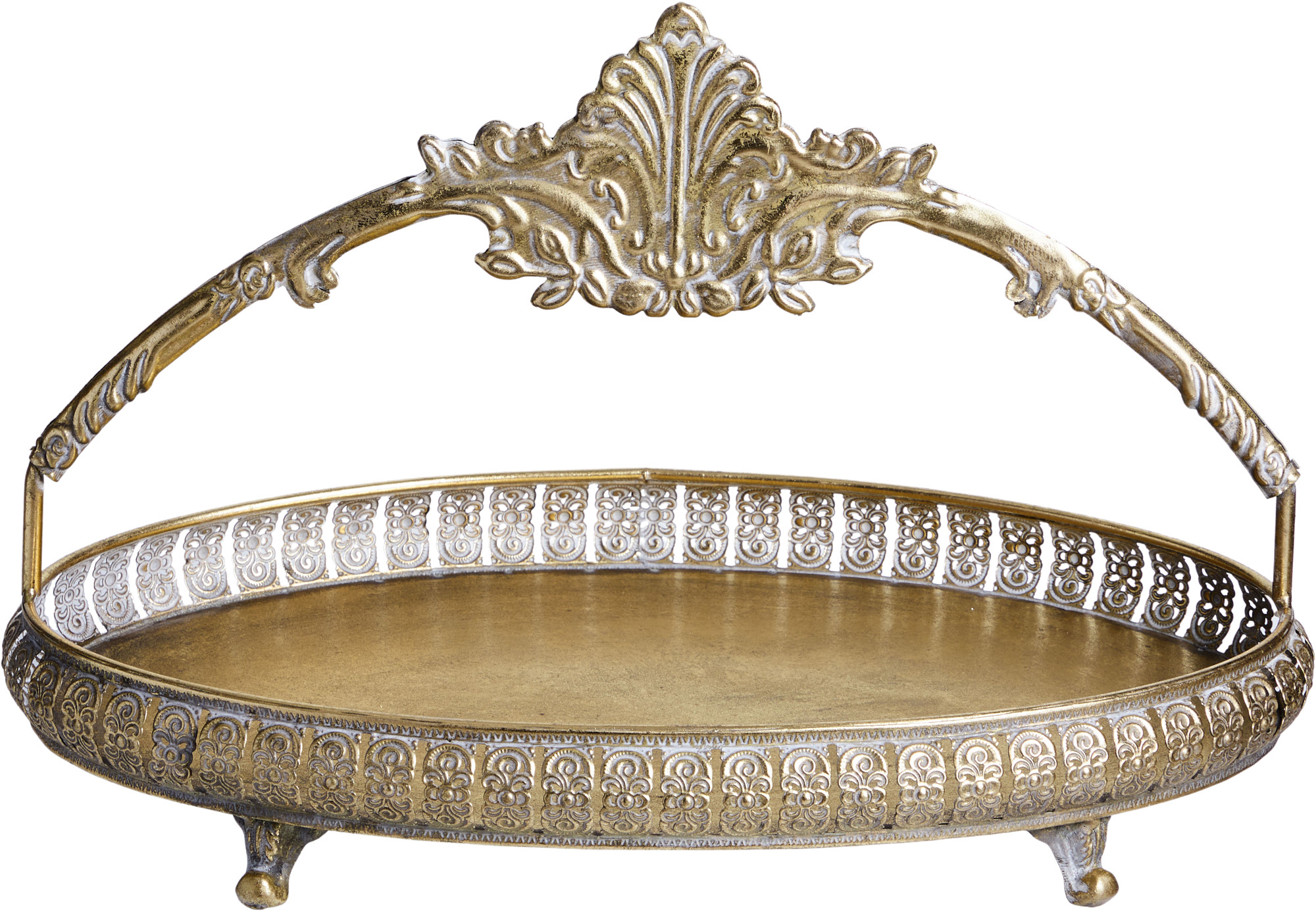 Блюдо с ручкой Эфиопия Glasar 57-245/2