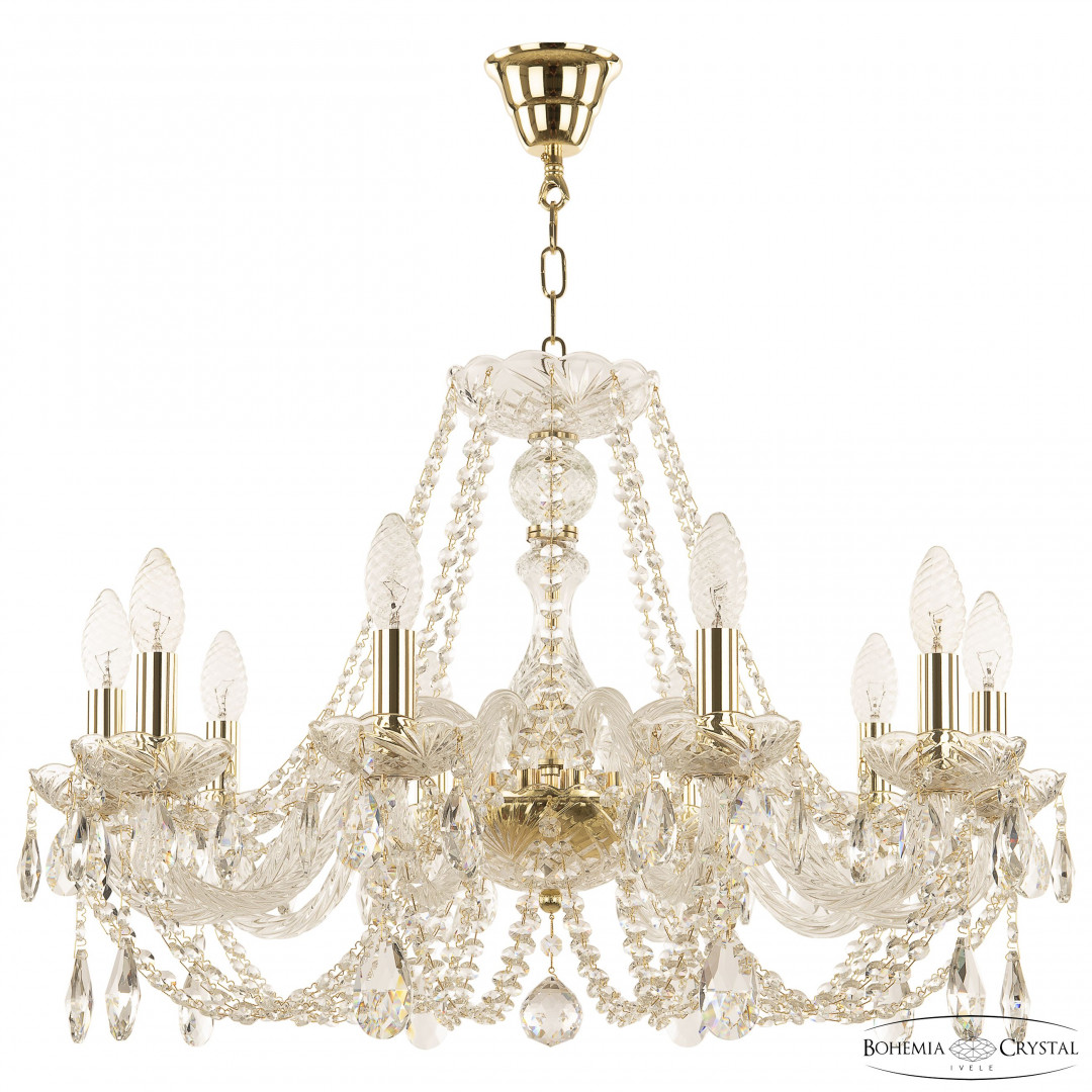 Люстра хрустальная 101/10/240 G Bohemia Ivele Crystal