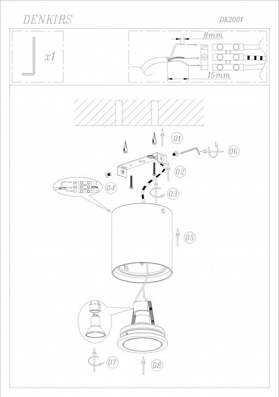 Накладной светильник Denkirs DK2001-WH