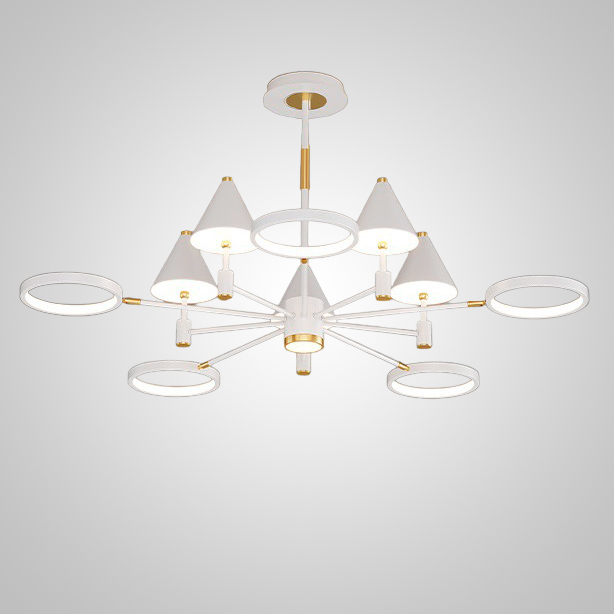 Потолочная люстра GISBERT D110 White by ImperiumLoft