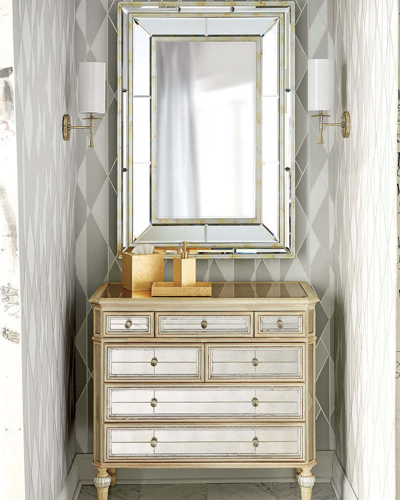 Зеркало с двойной рамой Сибил Louvre Home LHVM1363S-ZSWA