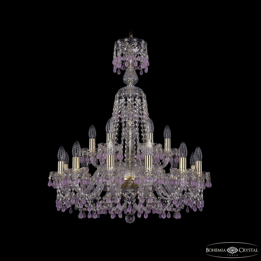 Люстра хрустальная 1410/12+6/240/XL-80 G V7010 Bohemia Ivele Crystal