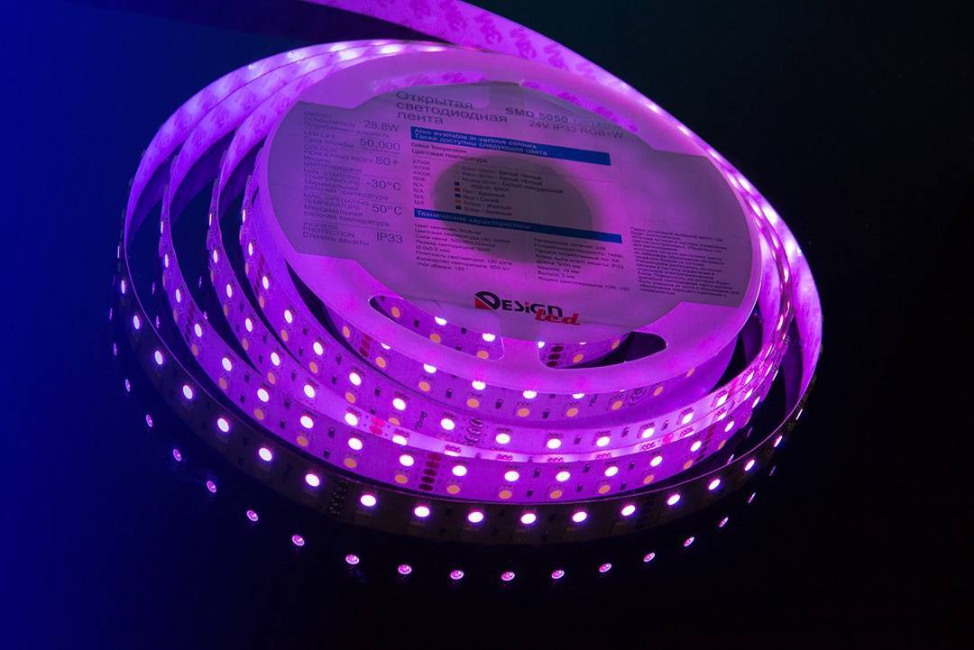 Лента светодиодная DesignLed DSG5120-24-RGB+W-33