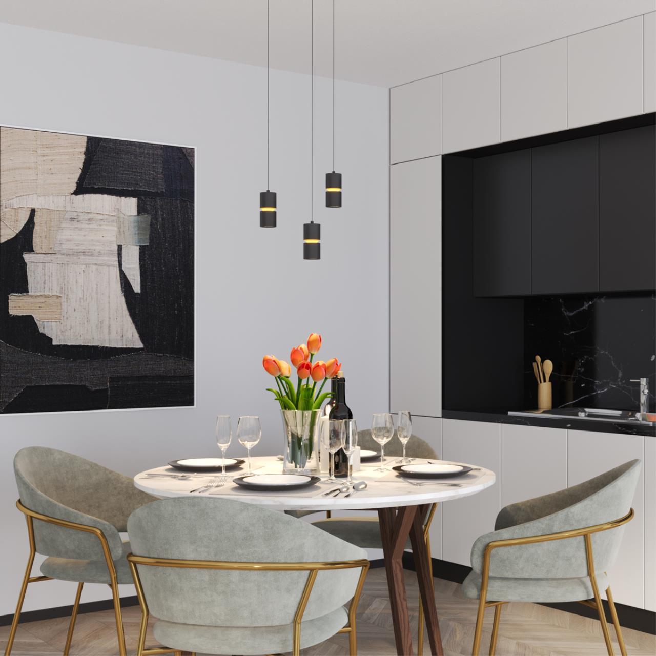 Светильник подвесной светодиодный с механизмом регулировки высоты, длина провода 2м Novotech 359340