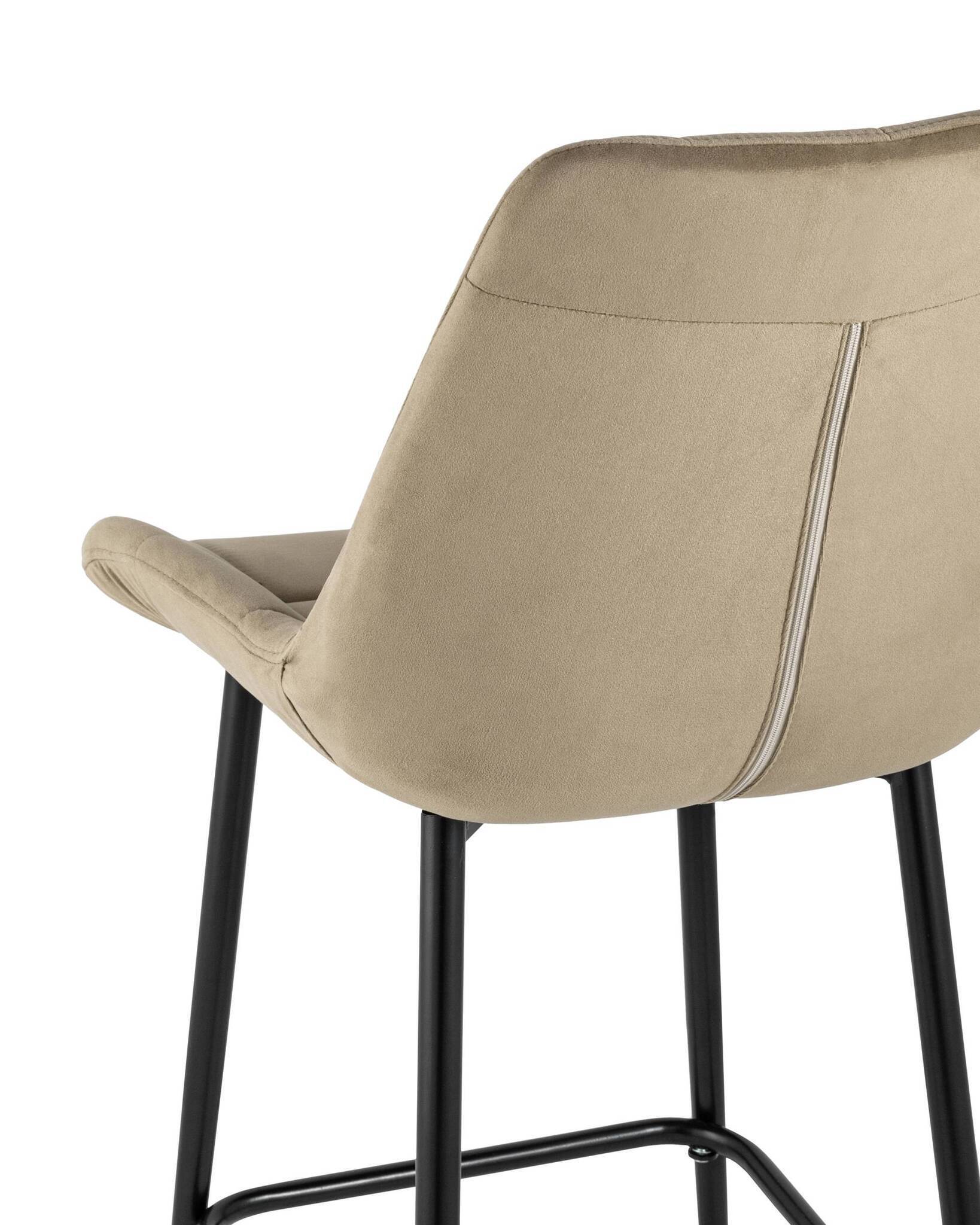 Стул полубарный Флекс велюр капучино Stool Group