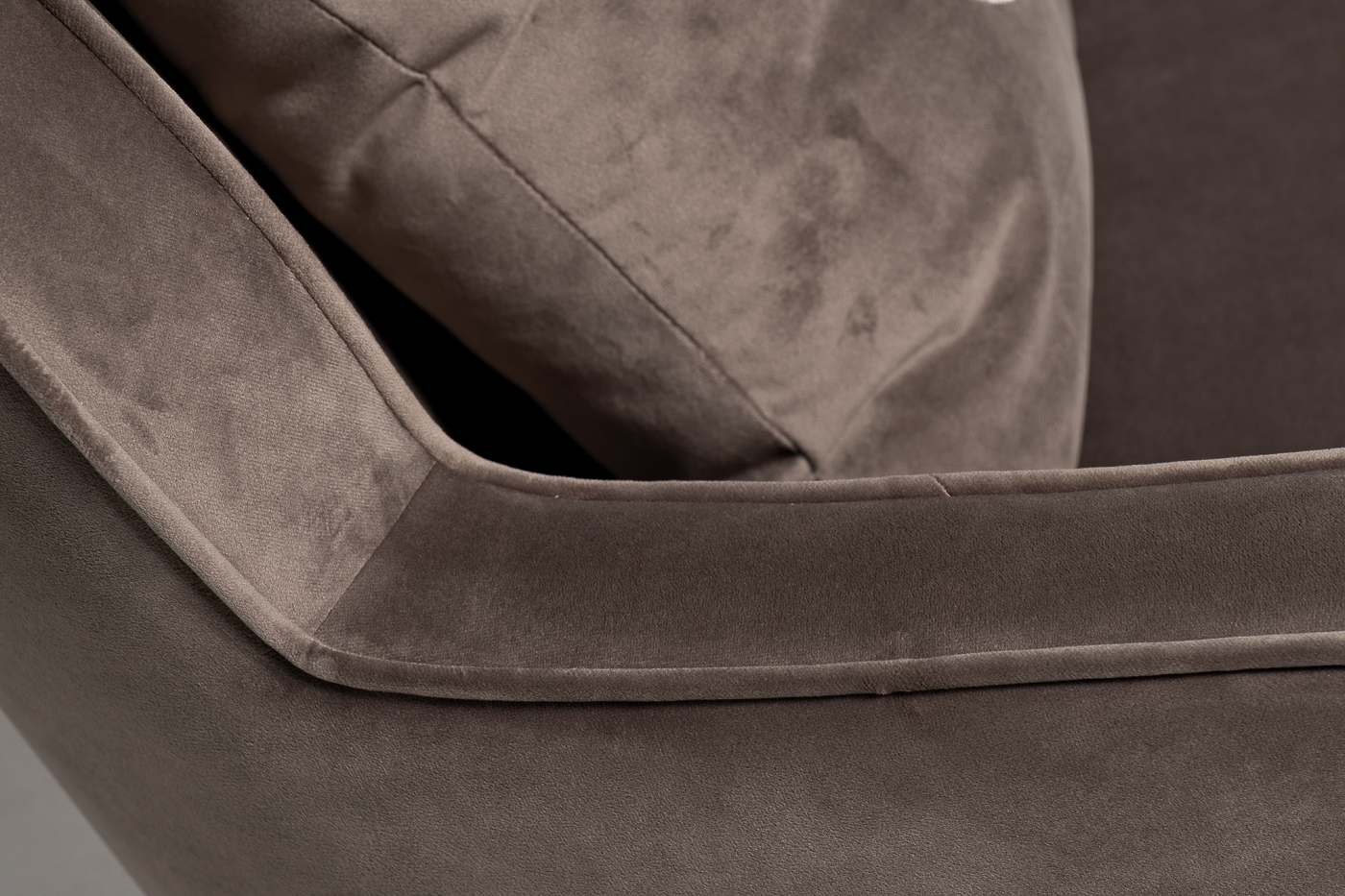 Кресло вращающееся велюровое серое Garda Decor 87YY-KRES-2182 SER