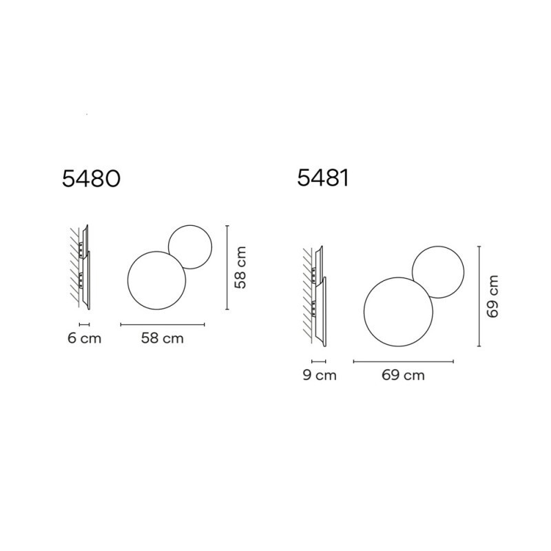 НАСТЕННЫЙ СВЕТИЛЬНИК VIBIA Puck Wall Art 5481