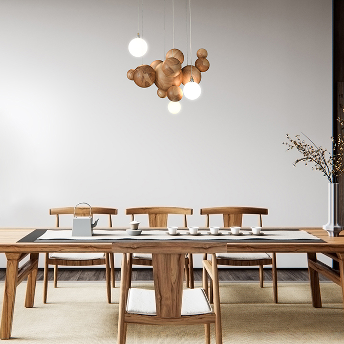 Подвесной светильник HELSING Light brown by ImperiumLoft