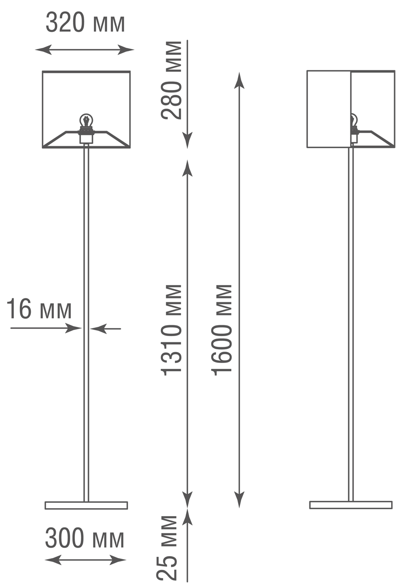 Торшер Donolux T111048.1B SCBL