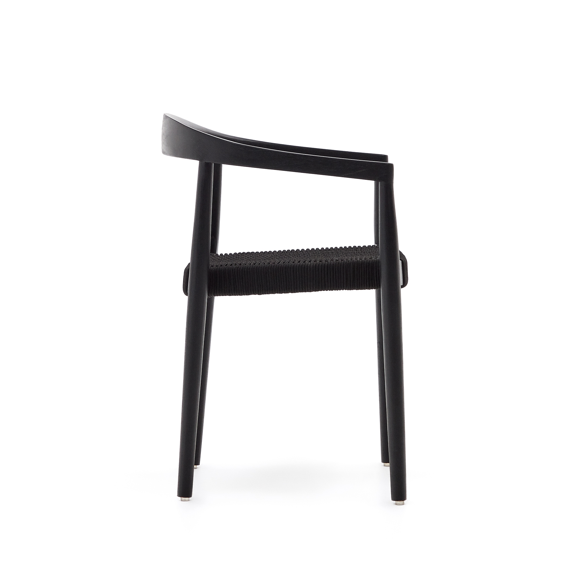 Ydalia Садовый стул из черного тика и черной веревки La Forma (ex Julia Grup)