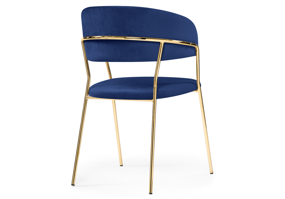 Стул Woodville Kamelia dark blue / gold 15320