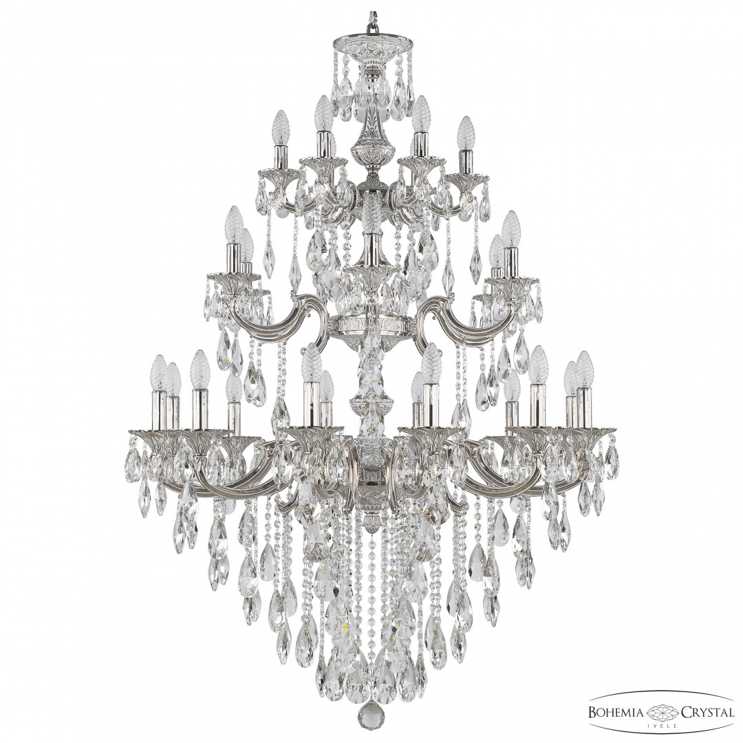 Люстра бронзовая с хрусталём 72110/12+6+6/300/3d B NW