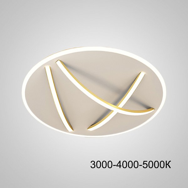 Потолочный светильник HAFTOR D50 Gold Трехцветный свет by ImperiumLoft