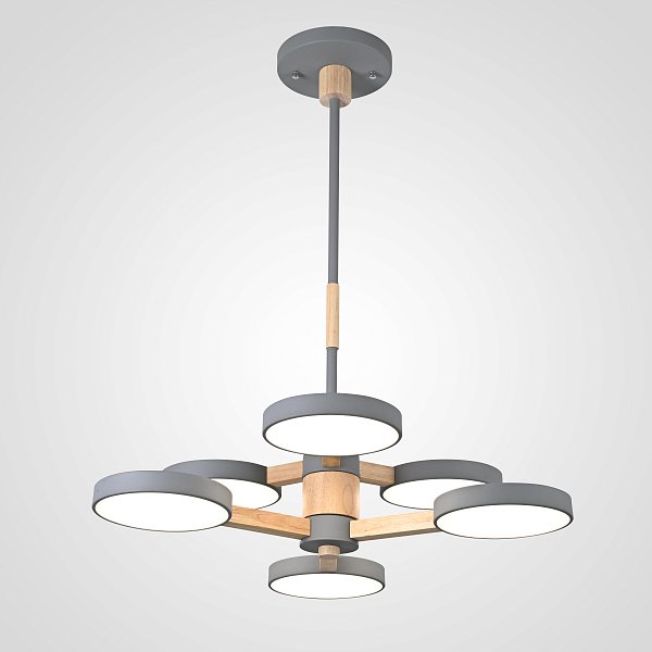 Подвесная люстра TURNA DBL L6 Gray by ImperiumLoft