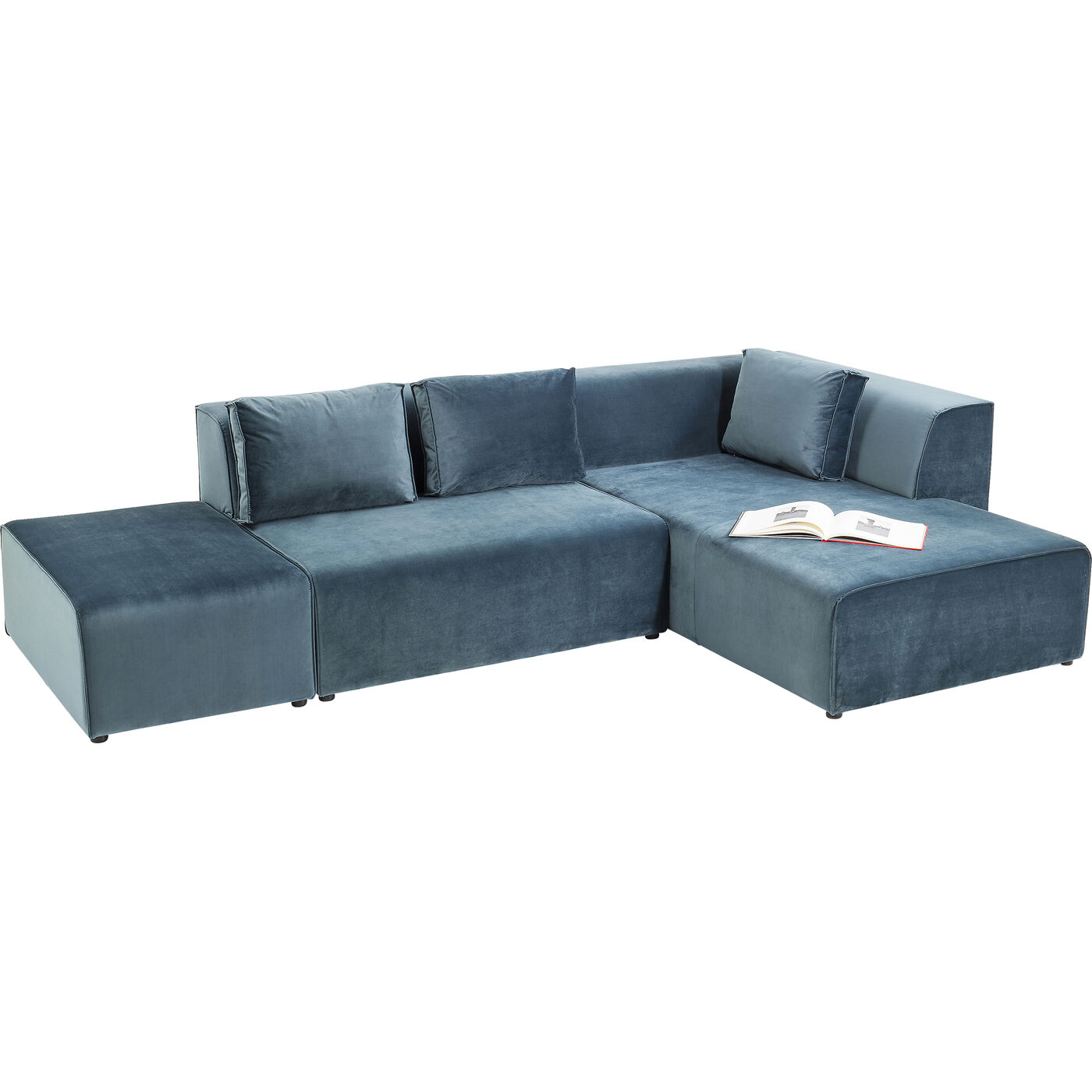 Диван угловой правосторонний Infinity Velvet Ocean Right KARE 83647