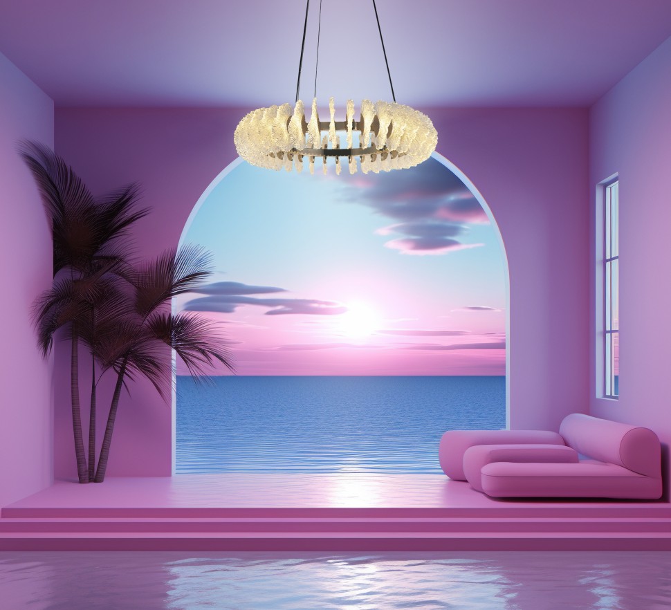 Люстра подвесная Fluorite FL1094-8P