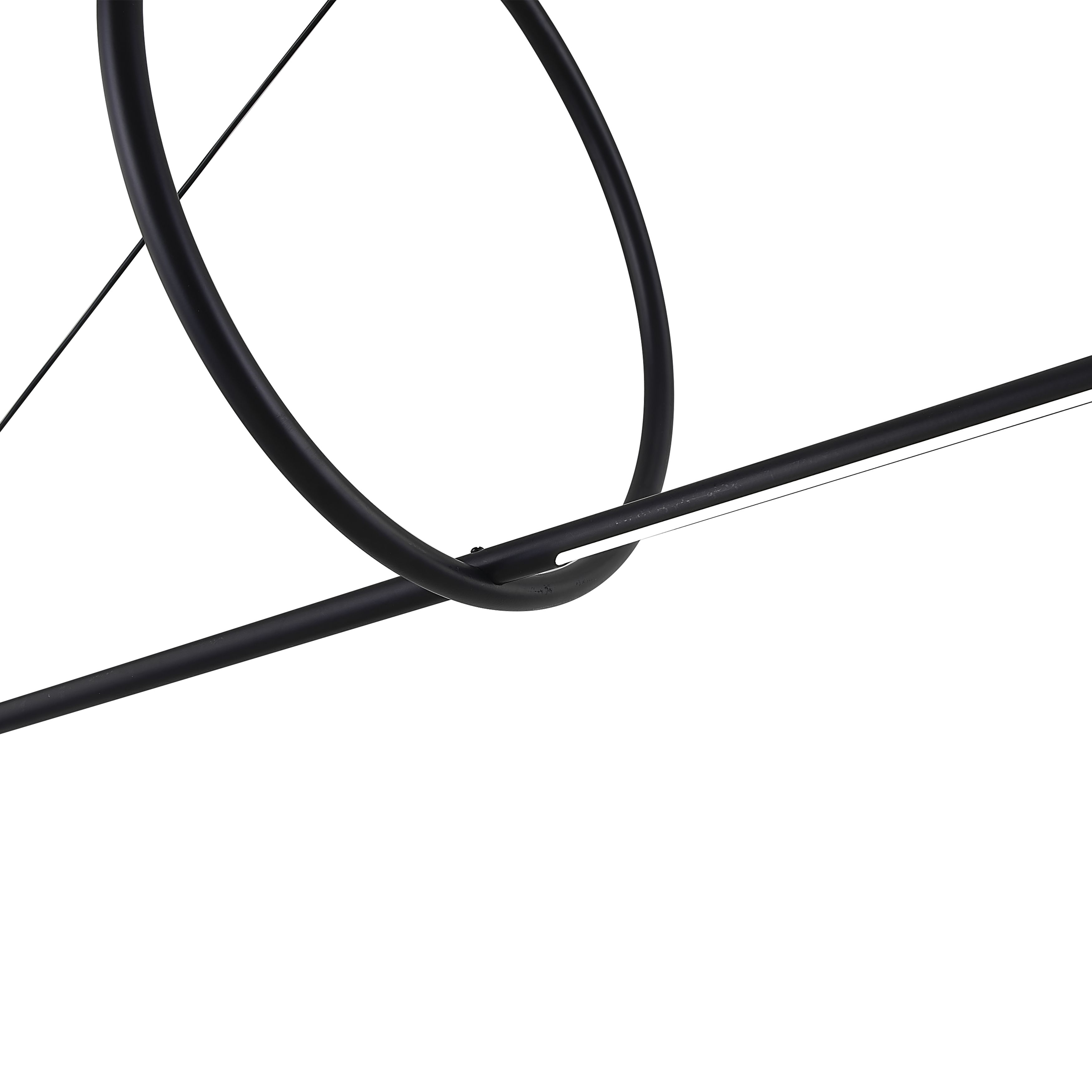Подвесной светильник SUSPENSION CERCLE ET TRAIT – GRAPHITE SATINE L170 by ImperiumLoft