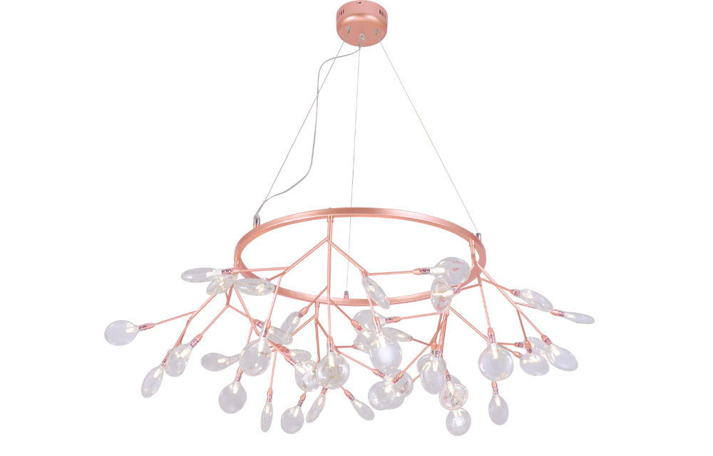 Светильник подвесной Crystal Lux EVITA SP45 D COPPER/TRANSPARENT