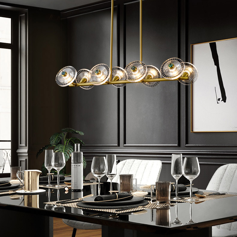 Потолочная люстра JANICA L18 Brass Black by ImperiumLoft