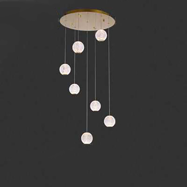 Подвесной светильник STORMS MORE L7 Gold Диск by ImperiumLoft