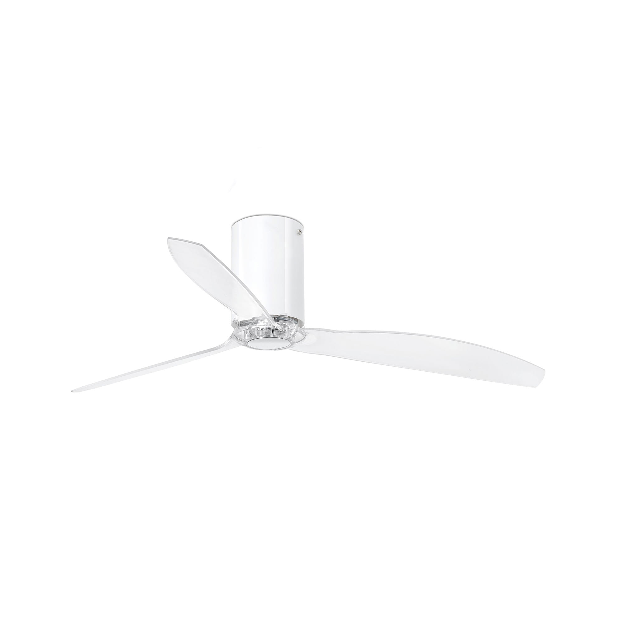 Ярко-белый / прозрачный потолочный вентилятор Mini Tube Fan Faro