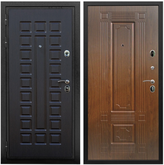 Дверь входная Graf Триумф МДФ 16 мм ФЛ-183 Венге / МДФ 6 мм ФЛ-2 Мореная береза