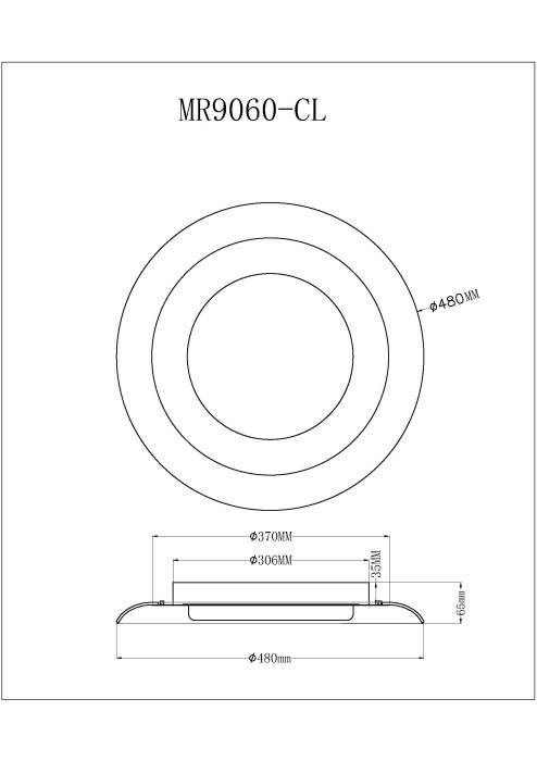 Накладной светильник MyFar MR9060-CL